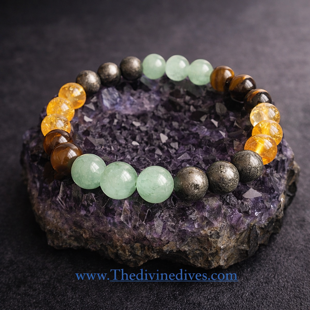 Money Magnet Bracelet with Pyrite