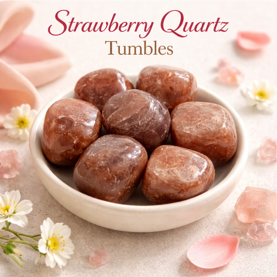 Strawberry Quartz Tumbles