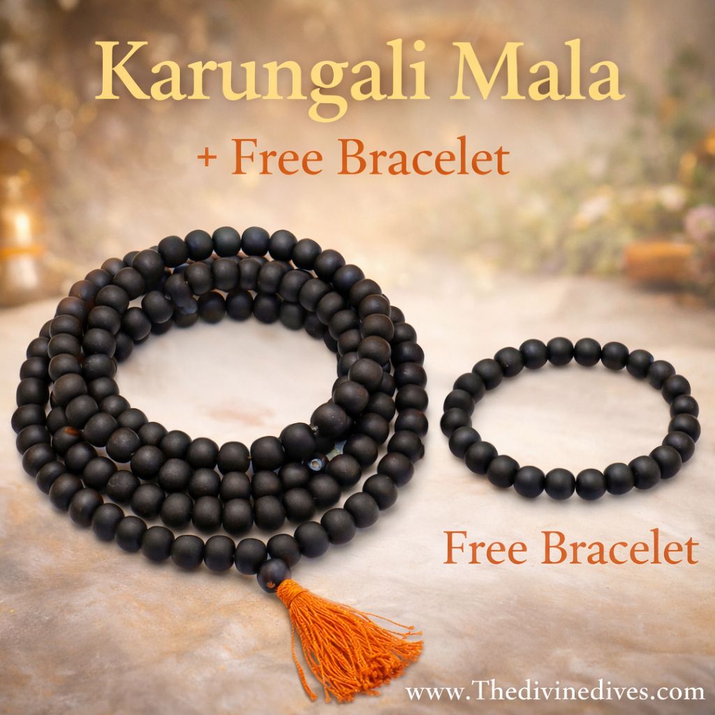 Karungali Jaap Mala β Sacred Ebony Wood Mala