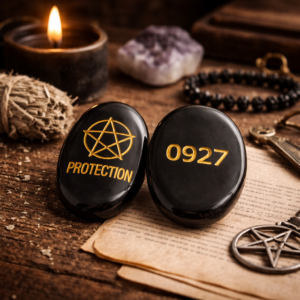 Black Agate Protection Zibu Coin