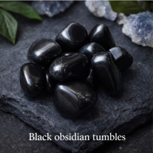 Black Obsidian Tumbles