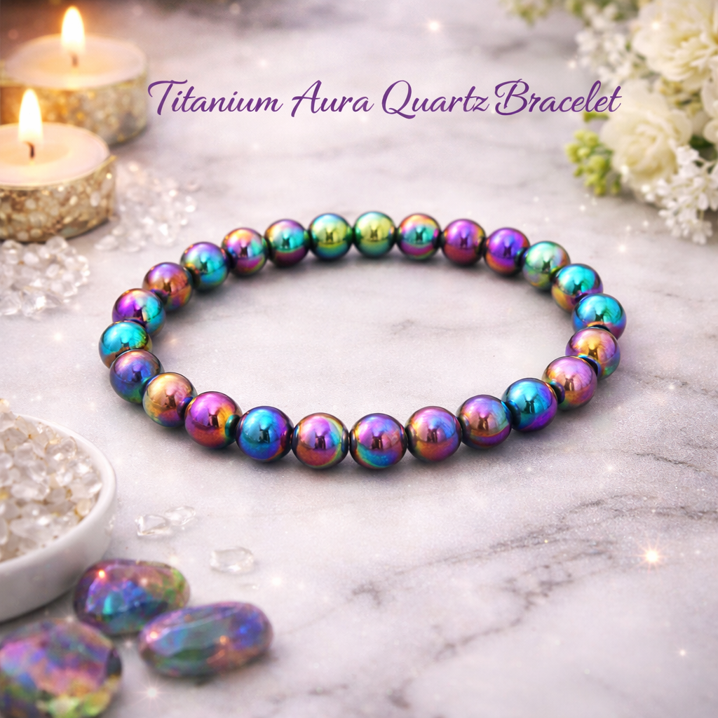 Titanium Aura Quartz Bracelet